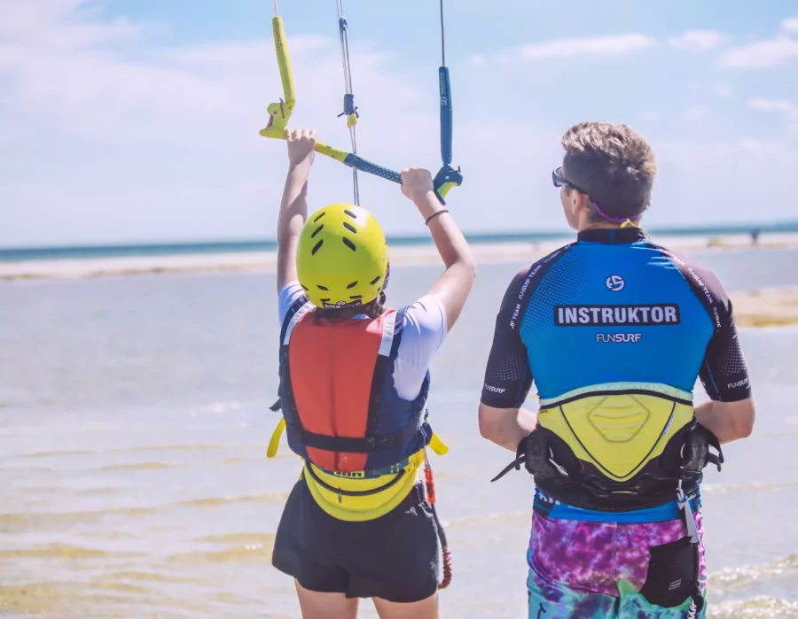 NAUKA NA KITESURFINGU - STEROWANIE - INSTRUKTOR ROBERT FUNSURF