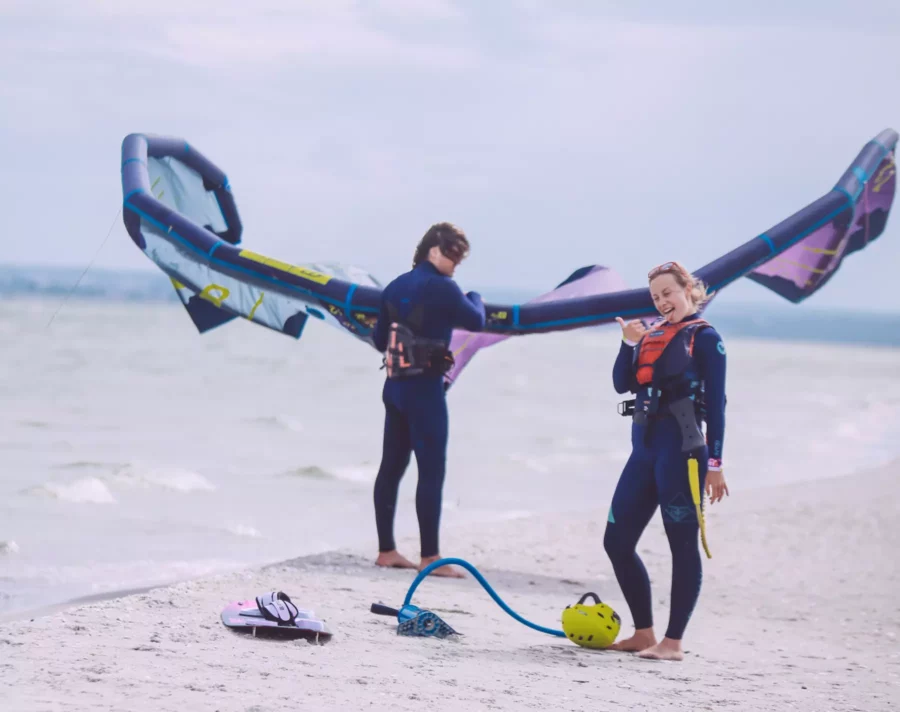 SZKOLENIE NA KITE - KURSANTKA KASIA - FUNSURF
